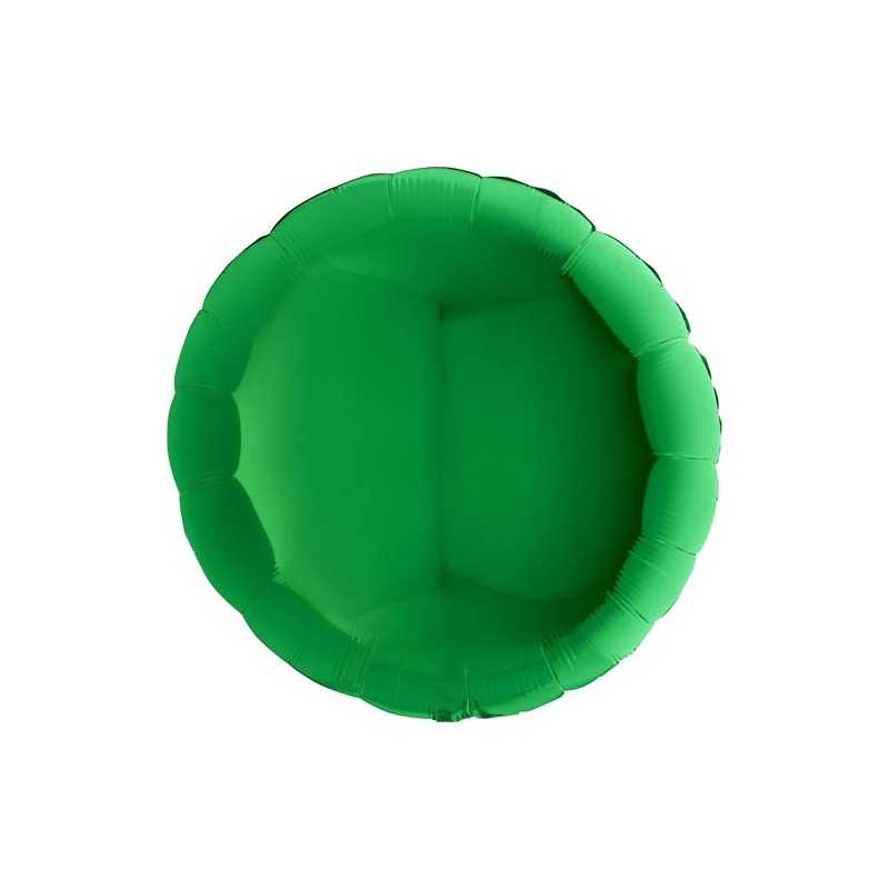 BALLON METALLIQUE ROND 91 CM VERT