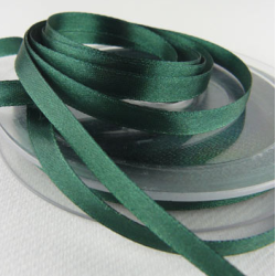 RUBAN SATIN DOUBLE FACE VERT FORET 6 MM X 25 M