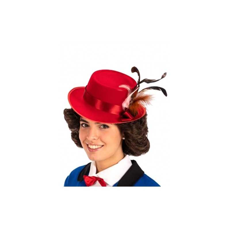 CHAPEAU FEUTRE ROUGE MARIE