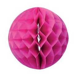 3 BOULES DECO 8 CM FUSHIA