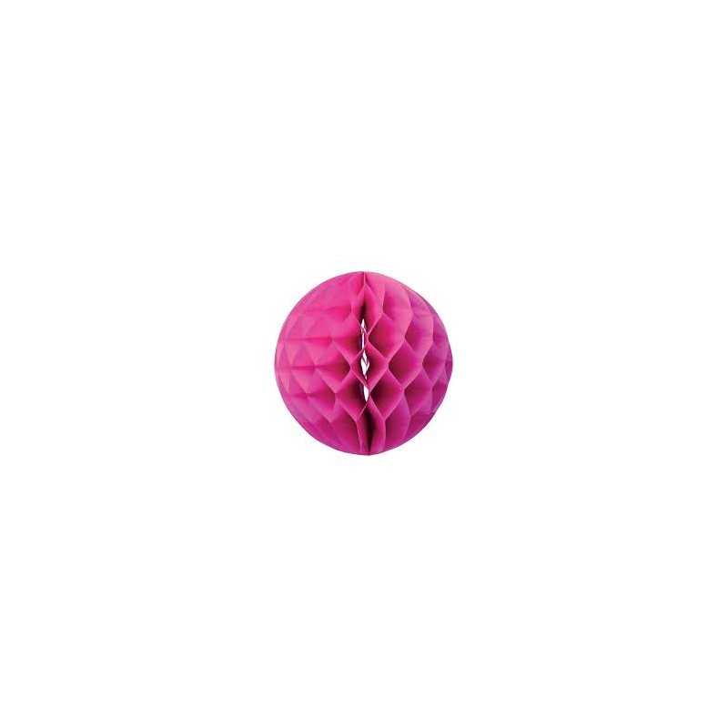 3 BOULES DECO 8 CM FUSHIA