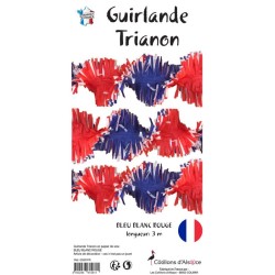 GUIRLANDE TRIANON BLEU BLANC ROUGE 3 METRES