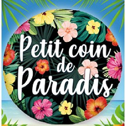 BALLON METALLIQUE ROND 45 CM PETIT COIN DE PARADIS