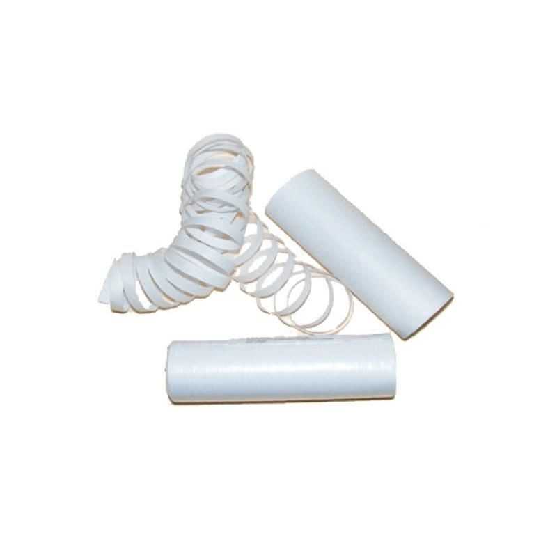 LOT DE 4 x 18 SERPENTINS BLANC LUMIERE NOIRE