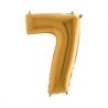 BALLON METALLIQUE CHIFFRE 7 OR 40' 102 CM