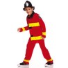 DEGUISEMENT POMPIER ROUGE TAILLE 7-9 ANS