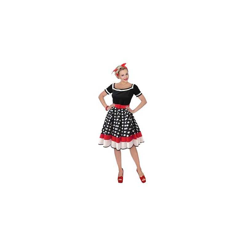 DEGUISEMENT ROBE 50 S FASHION TAILLE L