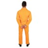 DEGUISEMENT PRISONNIER AMERICAIN COMBINAISON ORANGE TAILLE S/M
