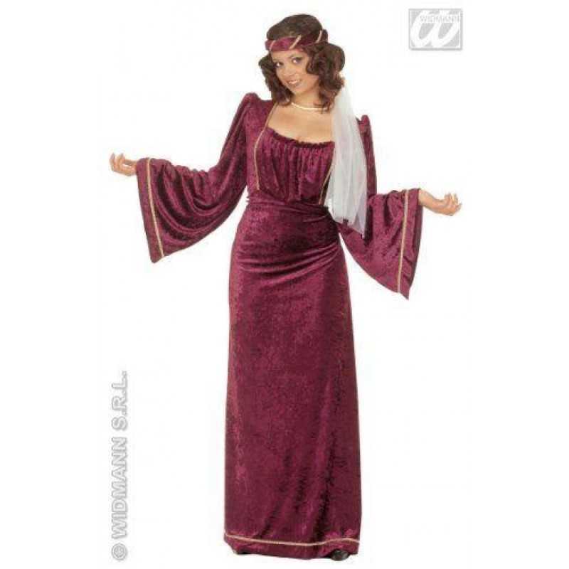 DEGUISEMENT ROBE MEDIEVALE BORDEAUX JULIETTE TAILLE L