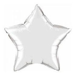BALLON METALLIQUE ETOILE ARGENT 36"