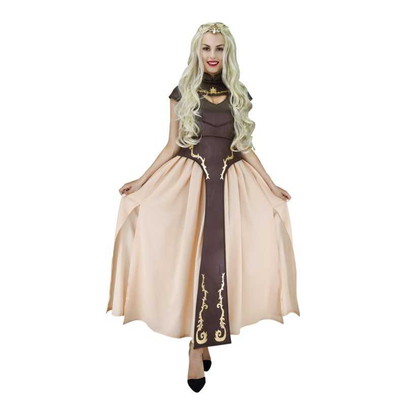 DEGUISEMENT PRINCESSE MEDIEVALE MARRON TAILLE S/M