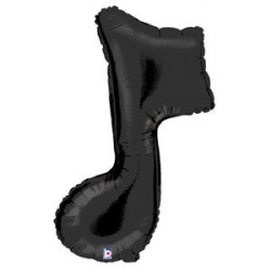 BALLON METALLIQUE NOTE DE MUSIQUE SIMPLE 89 CM