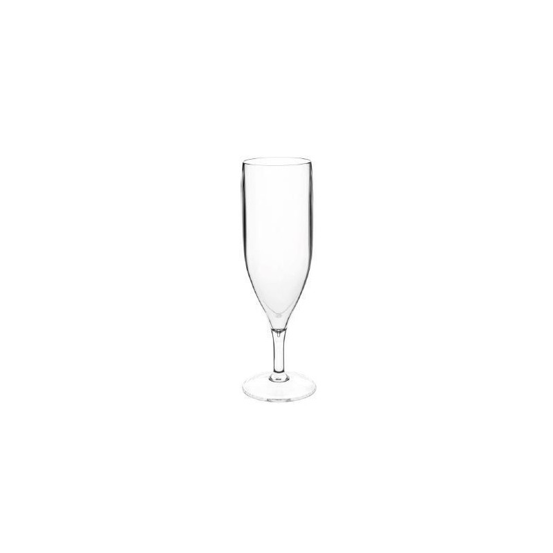 FLUTE A CHAMPAGNE PLASTIQUE TRANSPARENT 