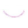 GUIRLANDE JOYEUX ANNIVERSAIRE 280 CM ROSE PASTEL