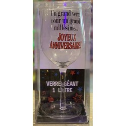 VERRE XXXL JOYEUX ANNIVERSAIRE