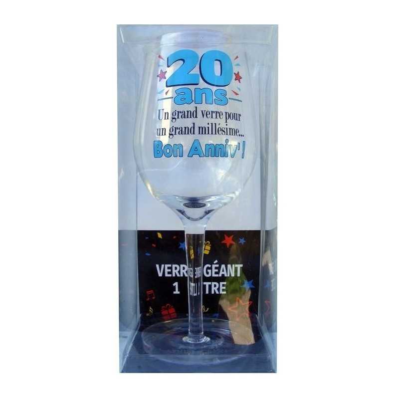 VERRE A VIN XXXL 20 ANS