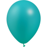 12 BALLONS LATEX 28 CM TURQUOISE METAL BALLOONIA