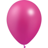 12 BALLONS LATEX 28 CM FUSCHIA METAL BALLOONIA