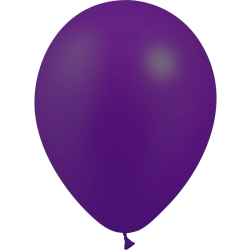12 BALLONS LATEX 28 CM VIOLET METAL BALLOONIA
