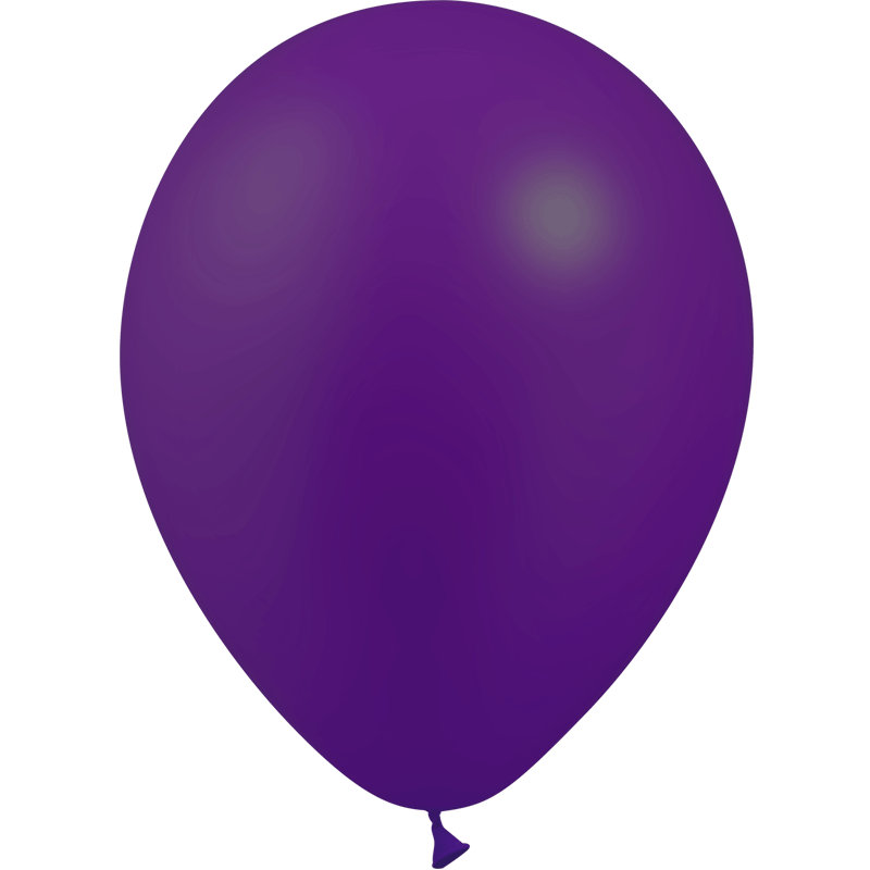 12 BALLONS LATEX 28 CM VIOLET METAL BALLOONIA