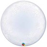 BALLON BUBBLE DECO FLOCONS DE NEIGE 61 CM