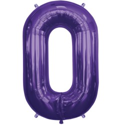 BALLON METALLIQUE CHAINE VIOLETTE DECO LINK 87 CM
