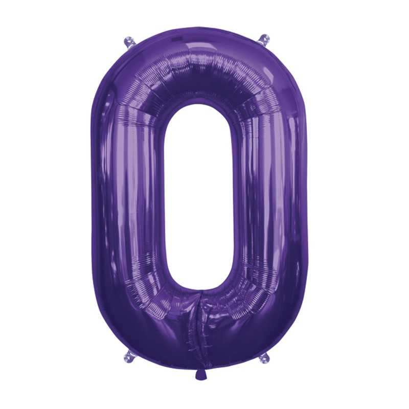 BALLON METALLIQUE CHAINE VIOLETTE DECO LINK 87 CM