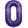 BALLON METALLIQUE CHAINE VIOLETTE DECO LINK 87 CM