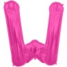 BALLON METALLIQUE LETTRE W FUSCHIA 86 CM