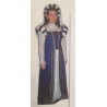 DEGUISEMENT MEDIEVAL BLEU ET BLANCHE TAILLE 40