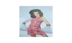 DEGUISEMENT ROBE PSYCHADELIC ROSE ET JAUNE TAILLE 36/38