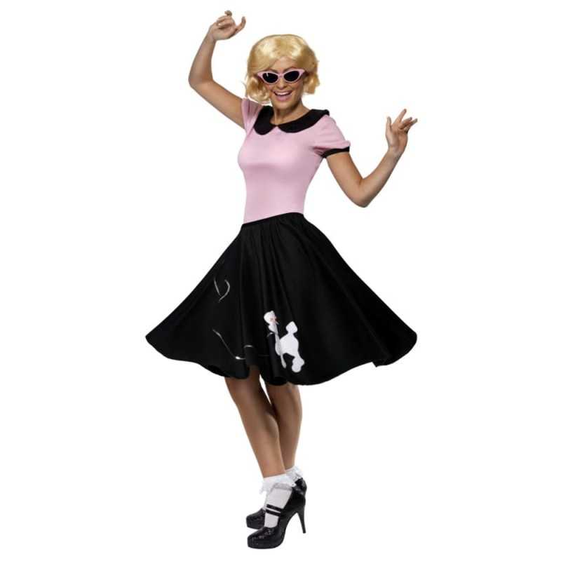 DEGUISEMENT ENSEMBLE FEMME ANNEES 50 TAILLE L