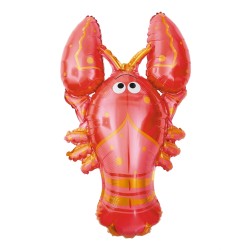 BALLON METALLIQUE HOMARD ROUGE 99 CM