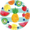 8 ASSIETTES HELLO SUMMER FRUITS 26.7 CM