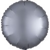 BALLON METALLIQUE ROND SATIN GRAPHITE 43 CM