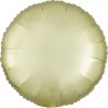BALLON METALLIQUE ROND SATIN JAUNE PASTEL 43 CM