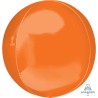 BALLON METALLIQUE ORBZ BOULE ORANGE 38 X 40 CM