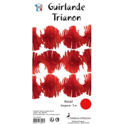 GUIRLANDE TRIANON ROUGE 3 METRES
