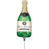 BALLON METALLIQUE BOUTEILLE DE CHAMPAGNE 23 CM