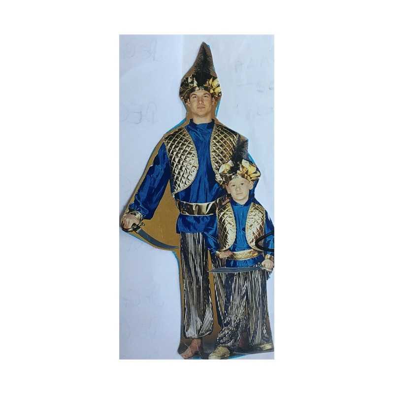 DEGUISEMENT 1001 NUITS ALADIN BLEU-OR TAILLE 50