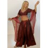 DEGUISEMENT FEMME ORIENTALE BORDEAU TAILLE M