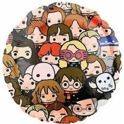 BALLON METALLIQUE ROND HARRY POTTER PERSONNAGE 43 CM