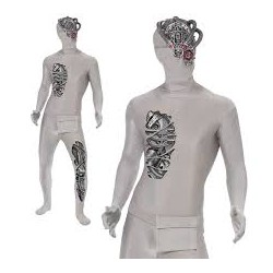 DEGUISEMENT SECONDE PEAU ROBOTIC TAILLE M