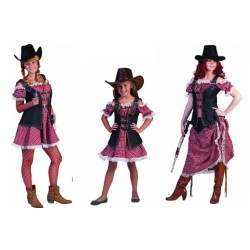 DEGUISEMENT DENIM RANGER FEMME CORSAGE + JUPE LONGUE WESTERN TAILLE 48-50