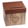 URNE MOTIF BOIS COEUR