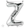 BALLON METALLIQUE LETTRE Z ARGENT 40 CM