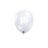 1 BALLON LATEX TRANSPARENT 18 ANS 11"
