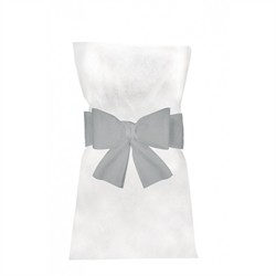 6 NOEUDS POUR HOUSSE DE CHAISE GRIS 19 CM X 3 M