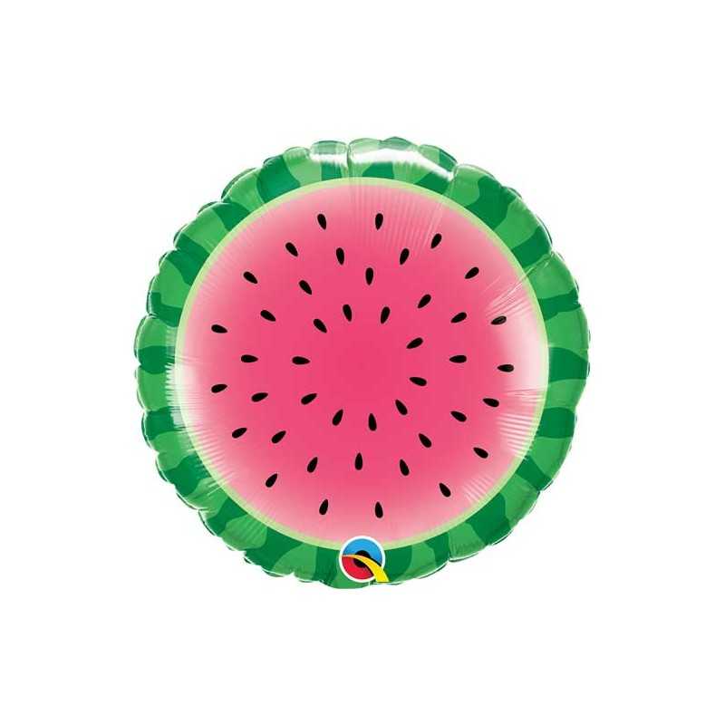 BALLON METALIQUE PASTEQUE 43 CM 