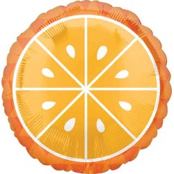 BALLON METALIQUE ORANGE 43 CM